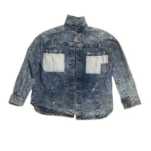 BOSS 80’s vintage denim jean jacket patchwork